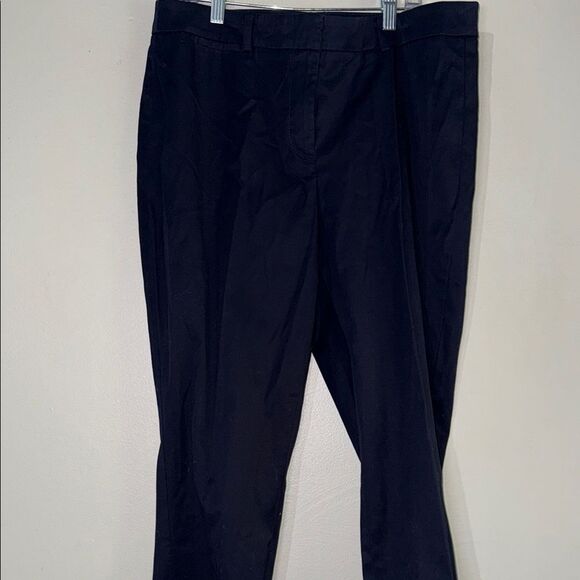 Talbots Navy Blue Cropped Pants with Tailored Silhouette - Picture 6 of 8